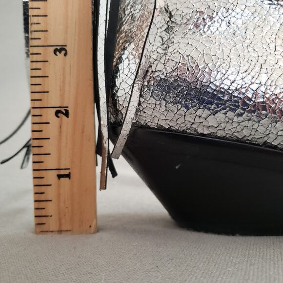 RAYE Jackson Western Boots Metallic Silver Size 6.5 RAYE-WZ2499 Fringe Tasseled - Picture 12 of 16